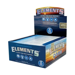 ELEMENTS KING SIZE SLIM BLUE PAPERS PACK OF 50