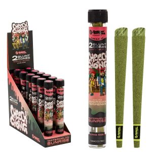 G-ROLLZ Blunt Cones - 12 Tubes Per Box - 2 Cones Per Tube - Watermelon Sunrise