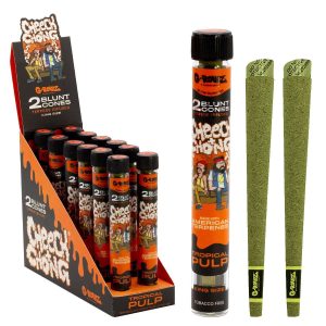 G-ROLLZ Blunt Cones - 12 Tubes Per Box - 2 Cones Per Tube - Tropical Pulp