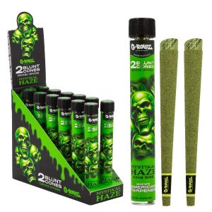 G-ROLLZ- Terpene Blunt Cones - 12 Per Box - 2 Per Pack - Mystikal Haze