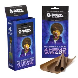 G-ROLLZ Hemp Wraps - 15 Per Box - 4 Per Pack - Blueberry Bop
