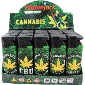 Electronic Jet Lighters Pack of 25 - Designs