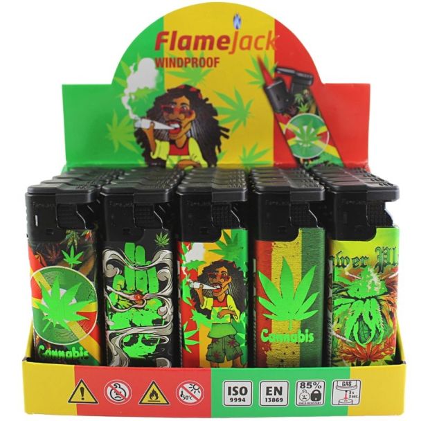 Electronic Jet Lighters Pack of 25 - Designs - Image 2